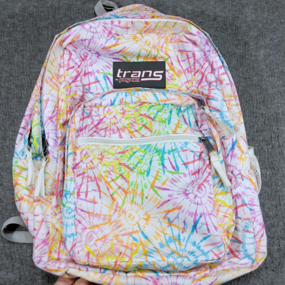 Trans by JanSport Backpack Unisex Large Multicolor Tie Dye Canvas